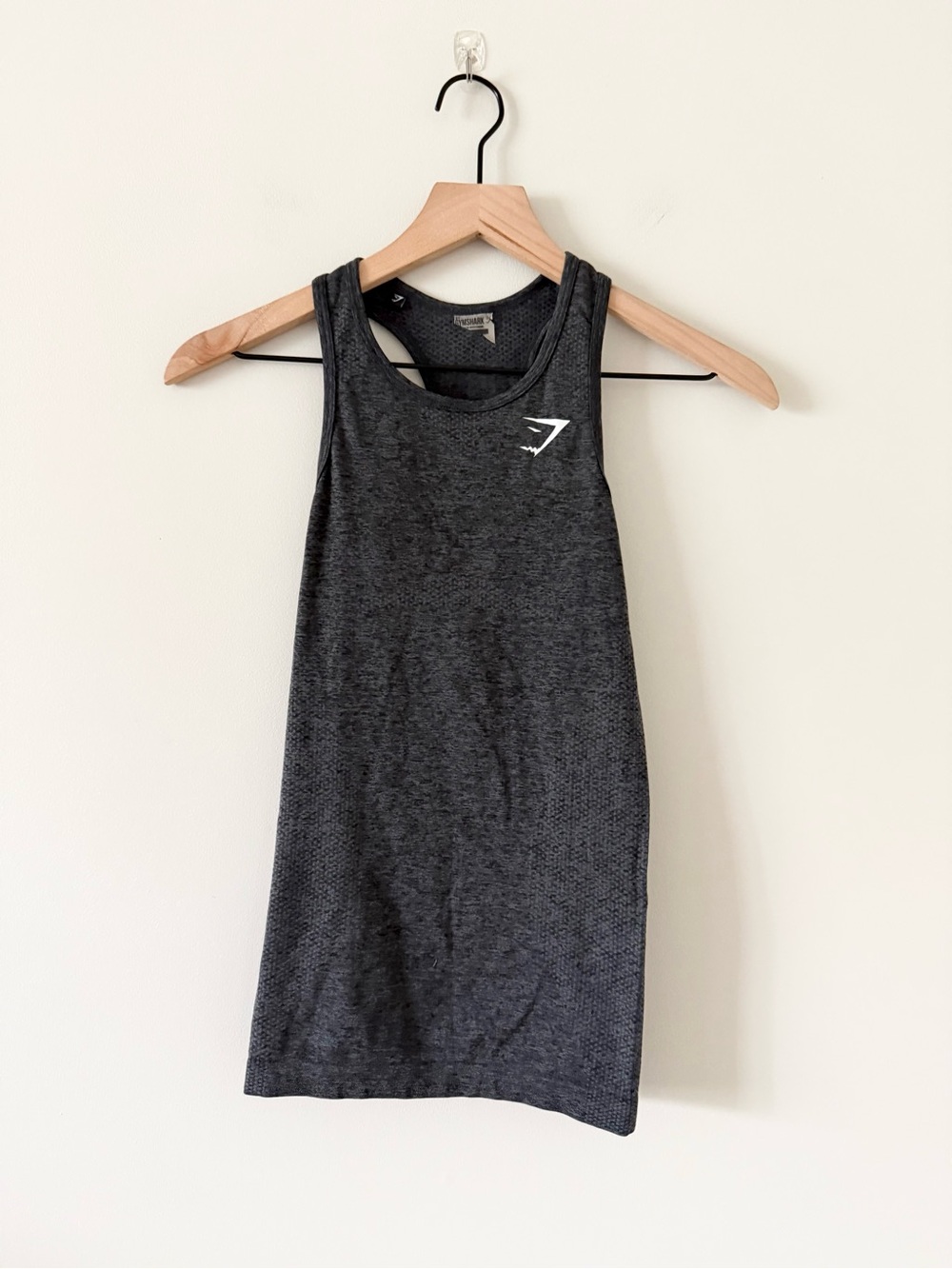 Gymshark Women's Charcoal Racer Back Performance Tank Size XS